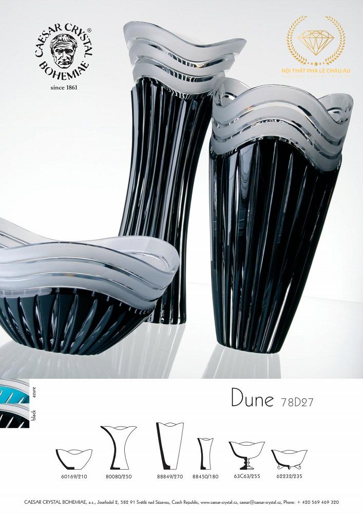 bình cắm hoa pha lê