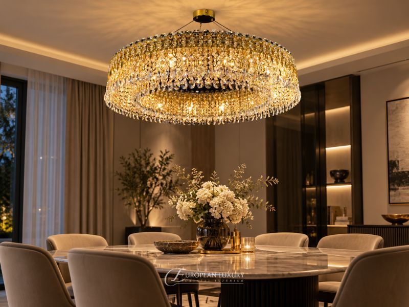 Đèn ốp trần pha lê